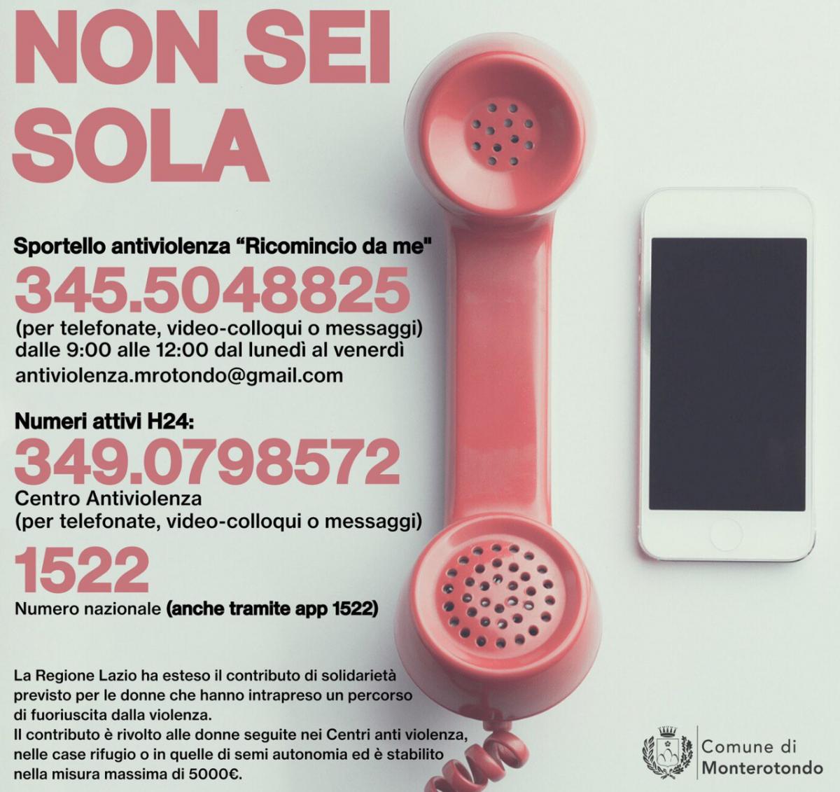 Locandina "Non sei sola"